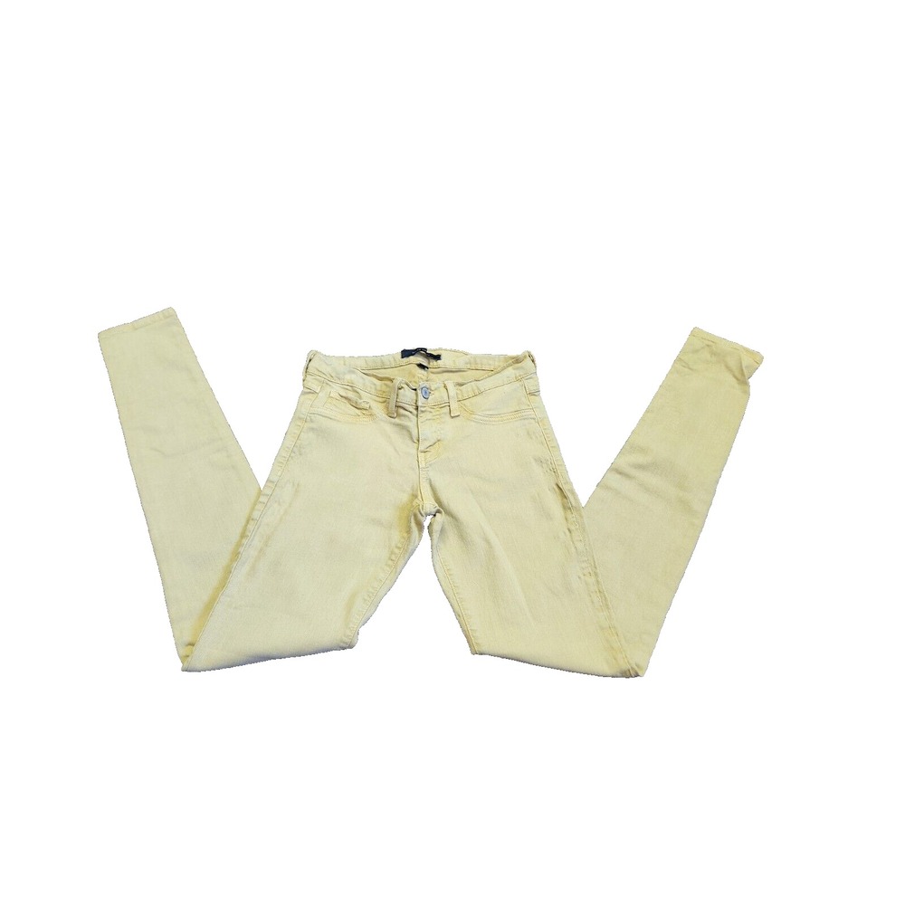 Flying Monkey Womens Skinny Jeans Size 27 Yellow Low Rise USA Urban Hipster